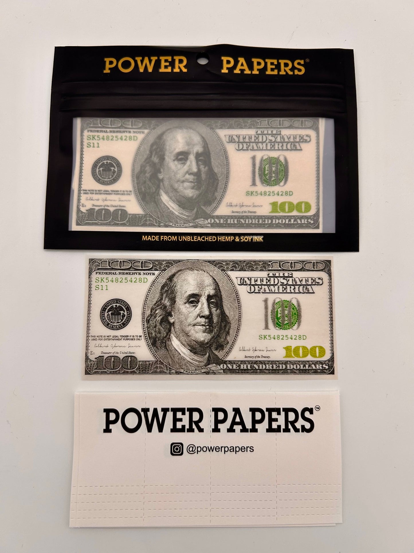 Power Papers 100 DOLLAR-Super King Size + Tips