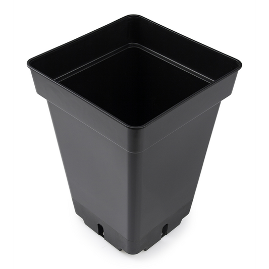 Topf, viereckig, 7 L, schwarz, 20 x 20 x 27 cm