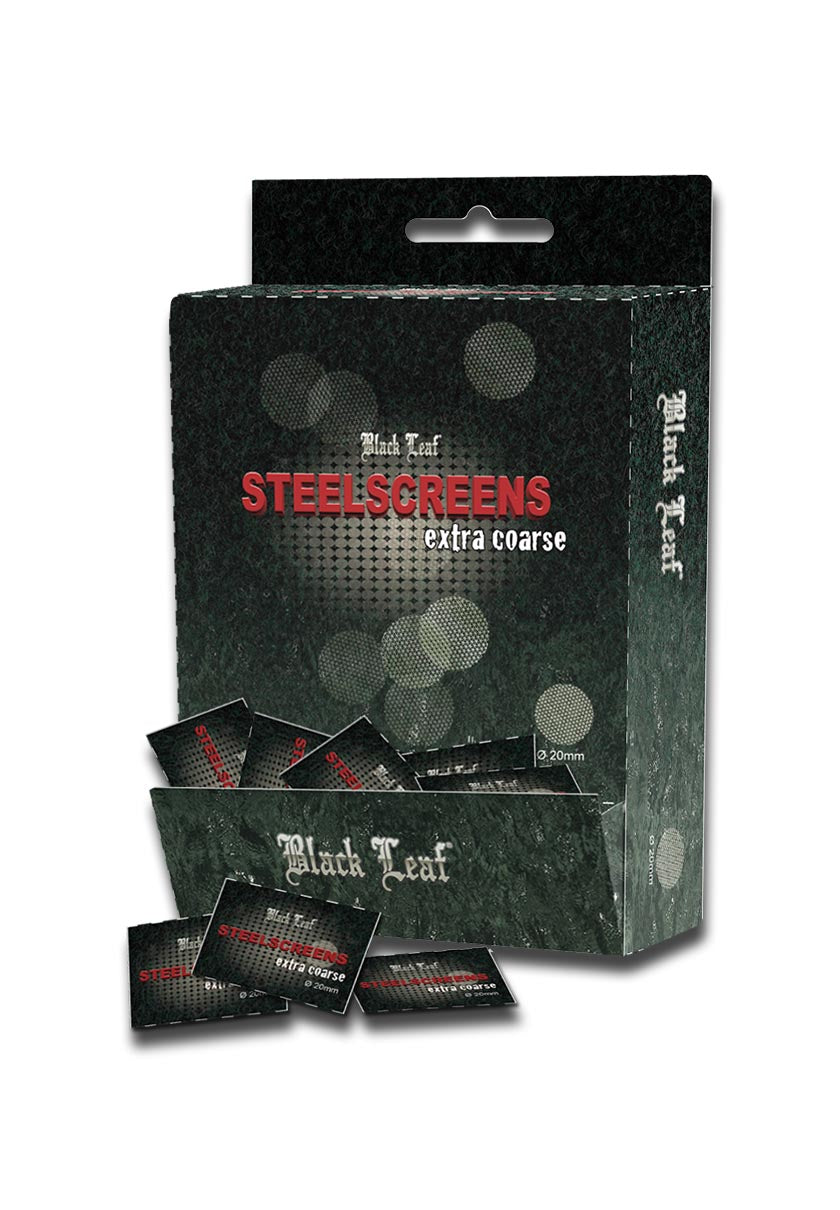 Black Leaf' 20mm Edelstahlsiebe grob 5er Pack