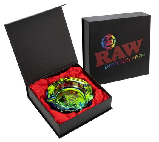 RAW Kristallglas Aschenbecher, ø ca. 11,5cm, Rainbouw