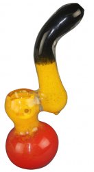 Glasbubbler Rot H: 18cm - versch. Farben