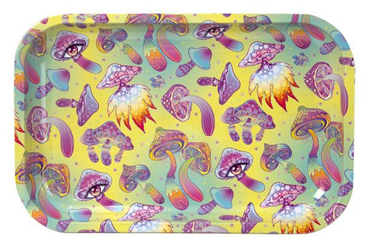 "Mushrooms" Dreh-Tablett - Rolling Tray 28,5x18,5x2,5cm