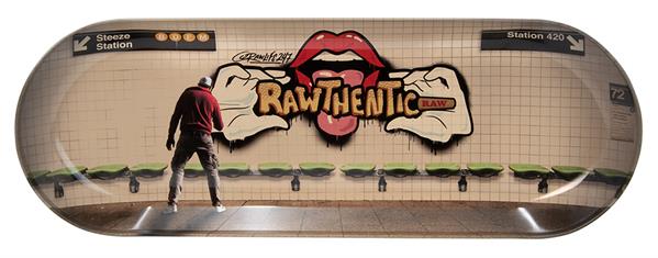 Dreh-Tablett "RAW Skate Deck Grafitti"