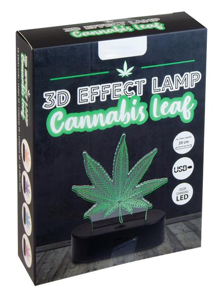 3D-Leuchte "Cannabis Leaf"