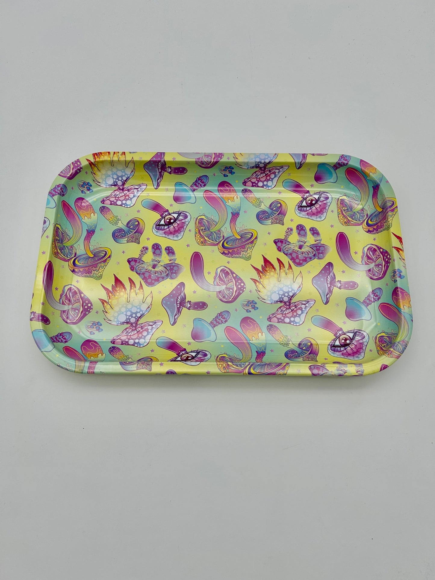 "Mushrooms" Dreh-Tablett - Rolling Tray 28,5x18,5x2,5cm
