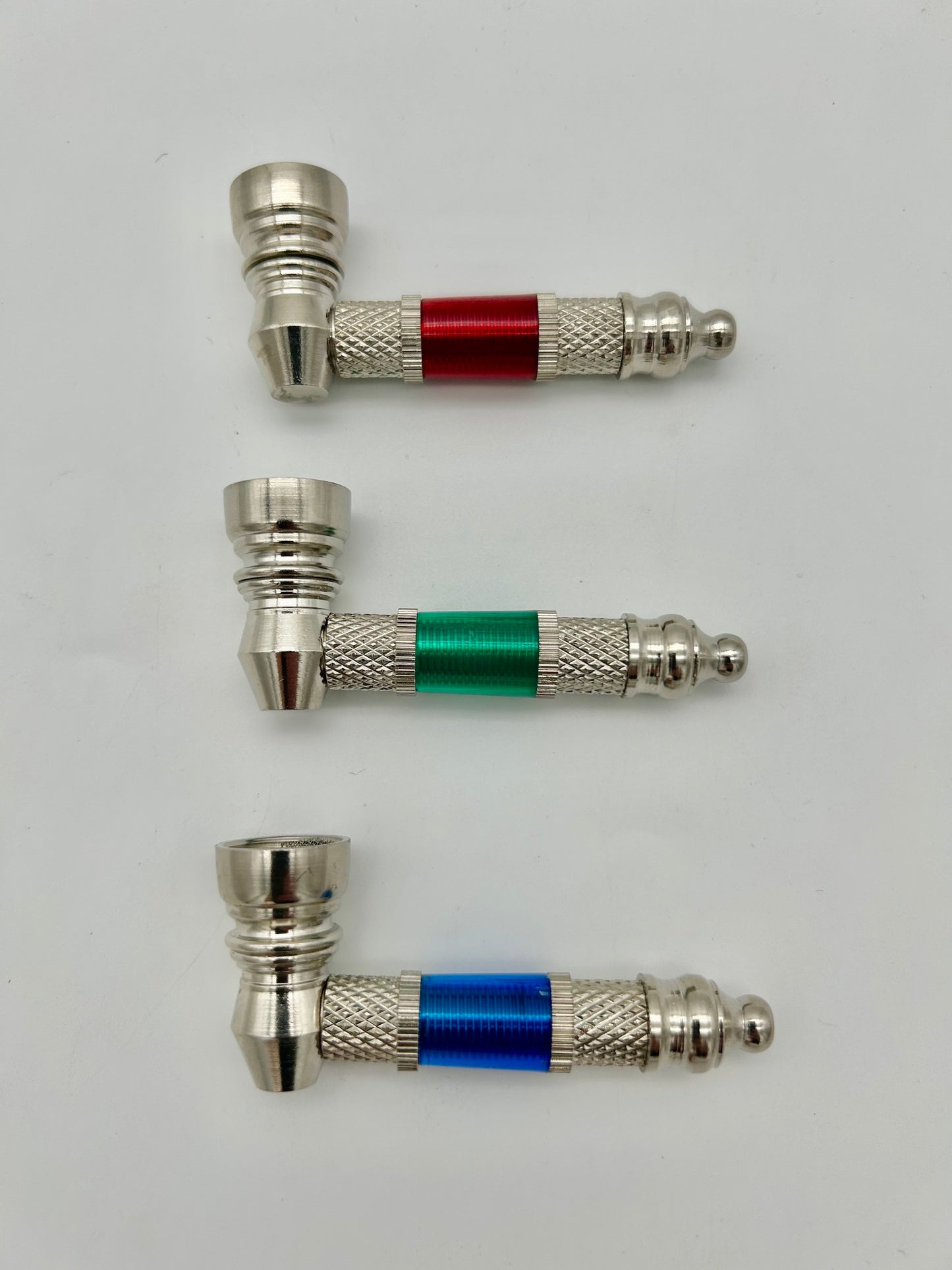Schraubpfeife, Metall und Kunststoff,7,5cm lang