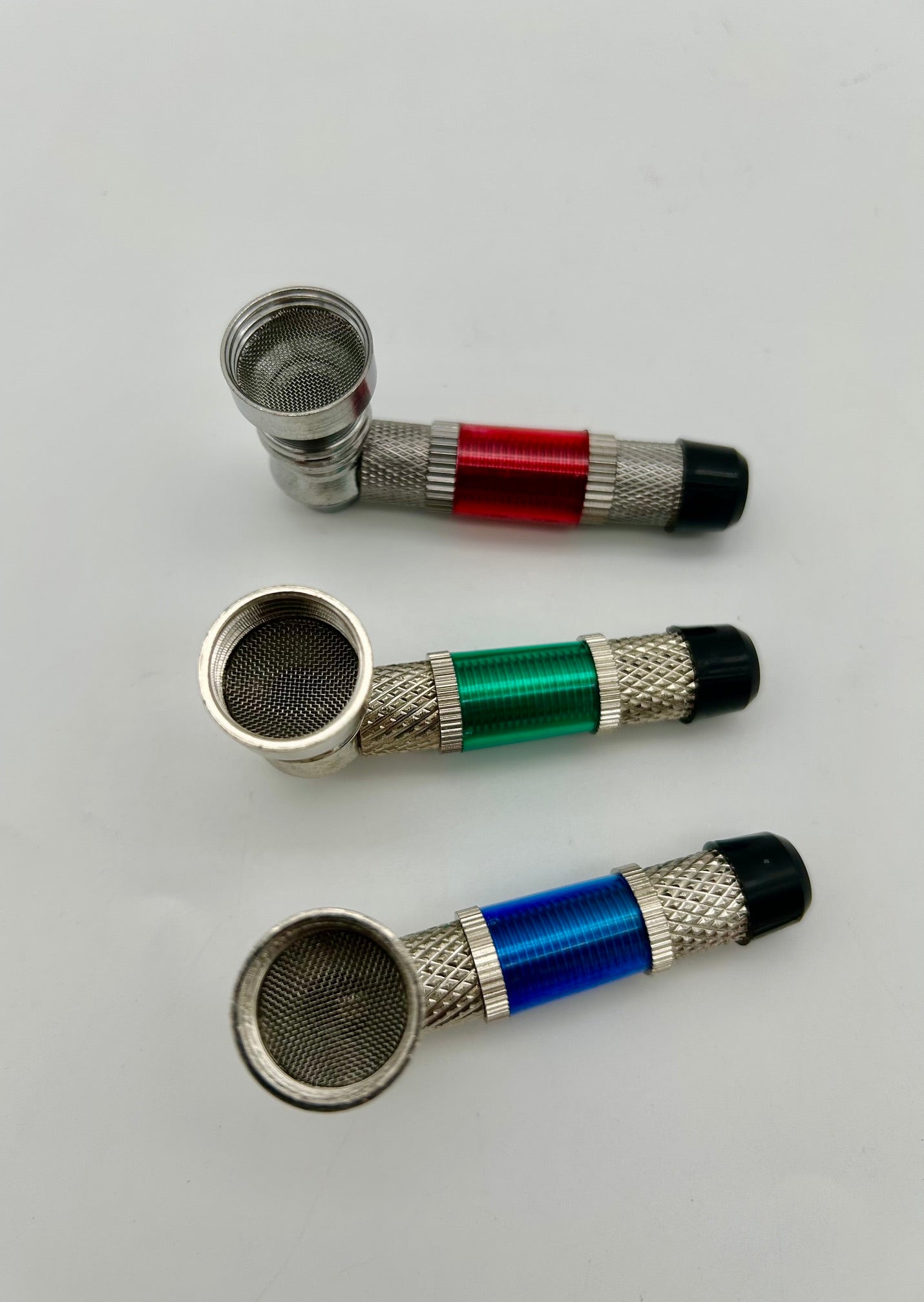 Schraubpfeife, Metall und Kunststoff, 6,5cm lang
