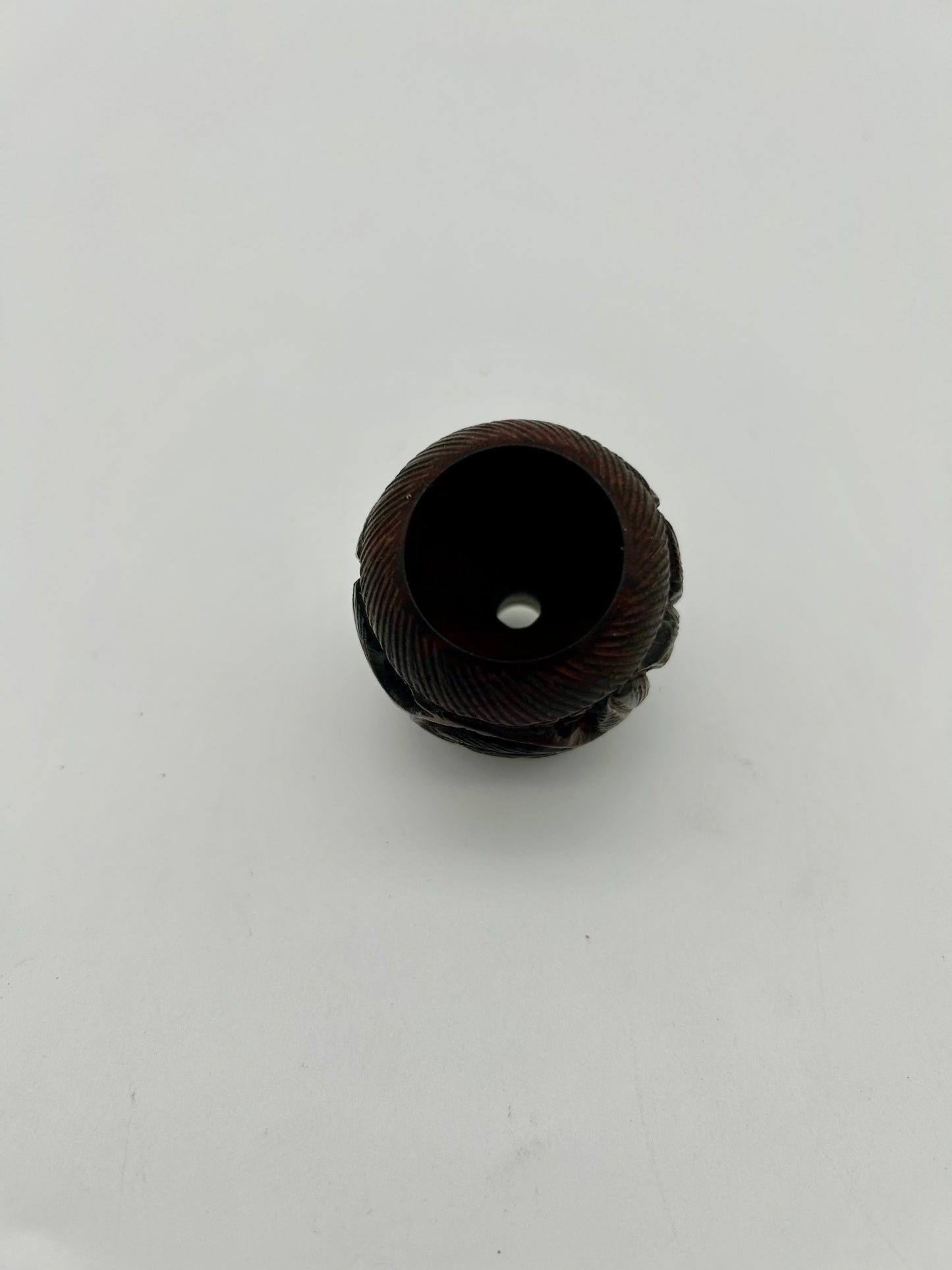 Rosenholz Kopf rund geschnitzt,H:41mm,Ø 41mm