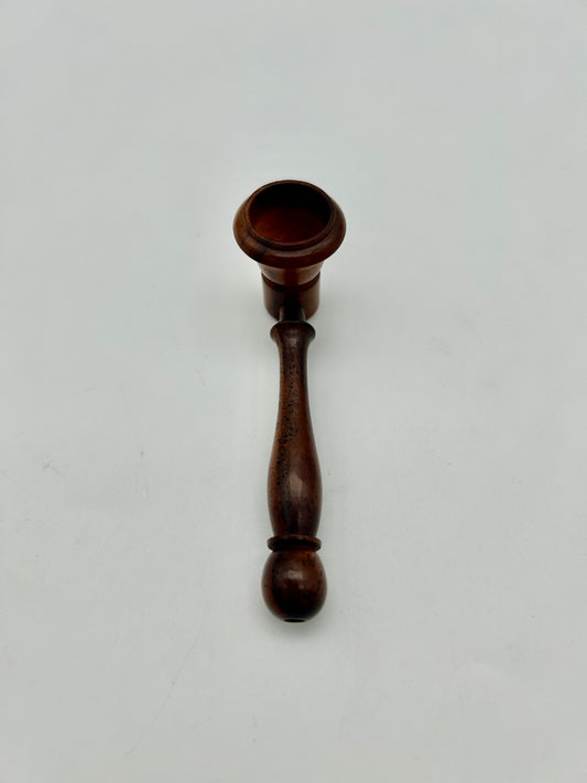 Rosenholz Pfeife, 9cm, Shroom Bowl, poliert