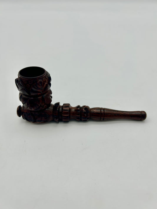 Rosenholz Pfeife, 10cm, Kickloch Classic - Curves