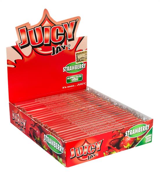 Juicy Jays Strawberry King Size Slim aromat. Papier