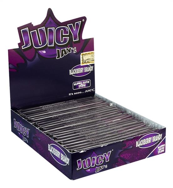 Juicy Jays Blackberry Brandy King Size Slim aromat. Papier