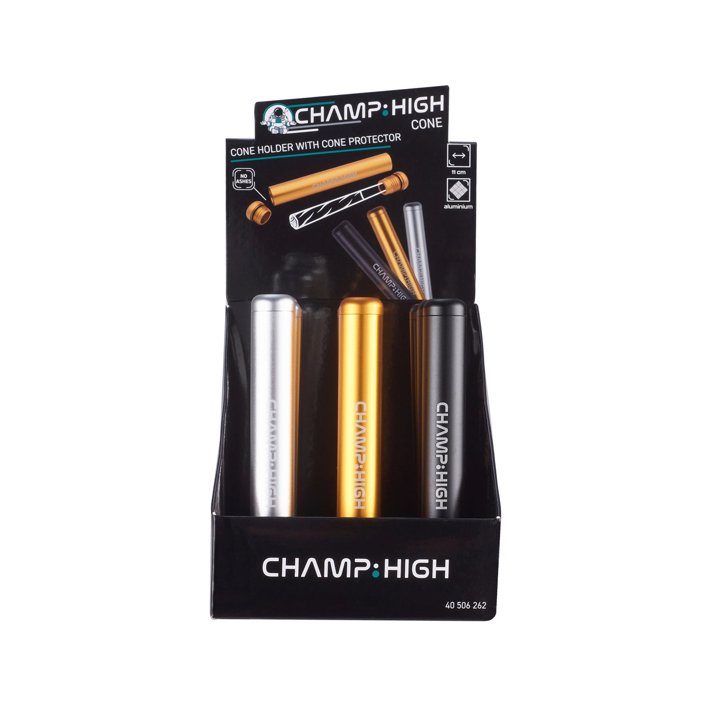 Metallröhrchen Champ High Gold für Cones