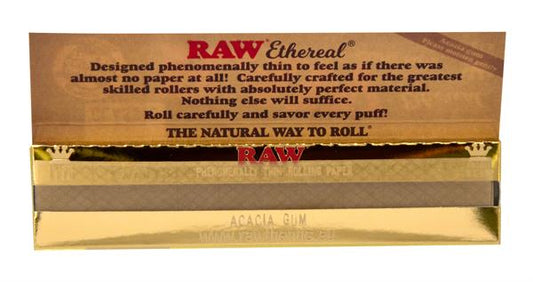 RAW Ethereal (Gold) King Size Slim Papier 32 Blatt