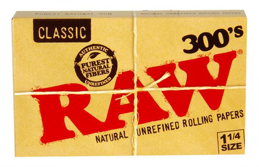 RAW Classic 300 LEAVES 1 1/4 size Zigarettenpapier