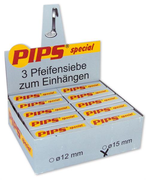 PIPS Special 15mm - Einhängesiebe Edelstahl 3er Pack