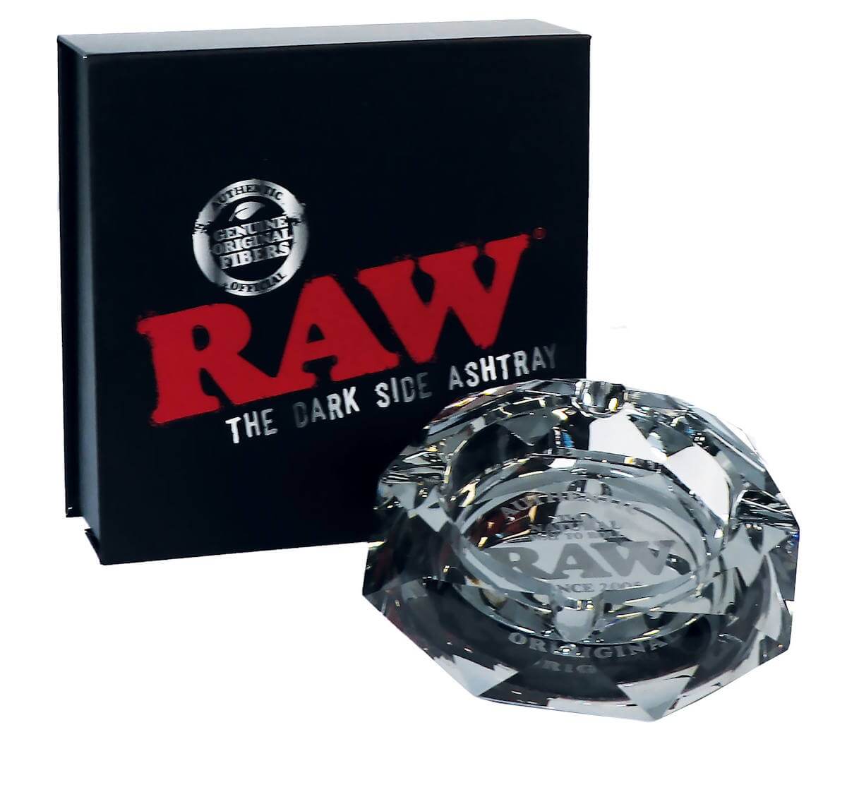 RAW Kristallglas Aschenbecher, ø ca. 11,5cm, Darkside