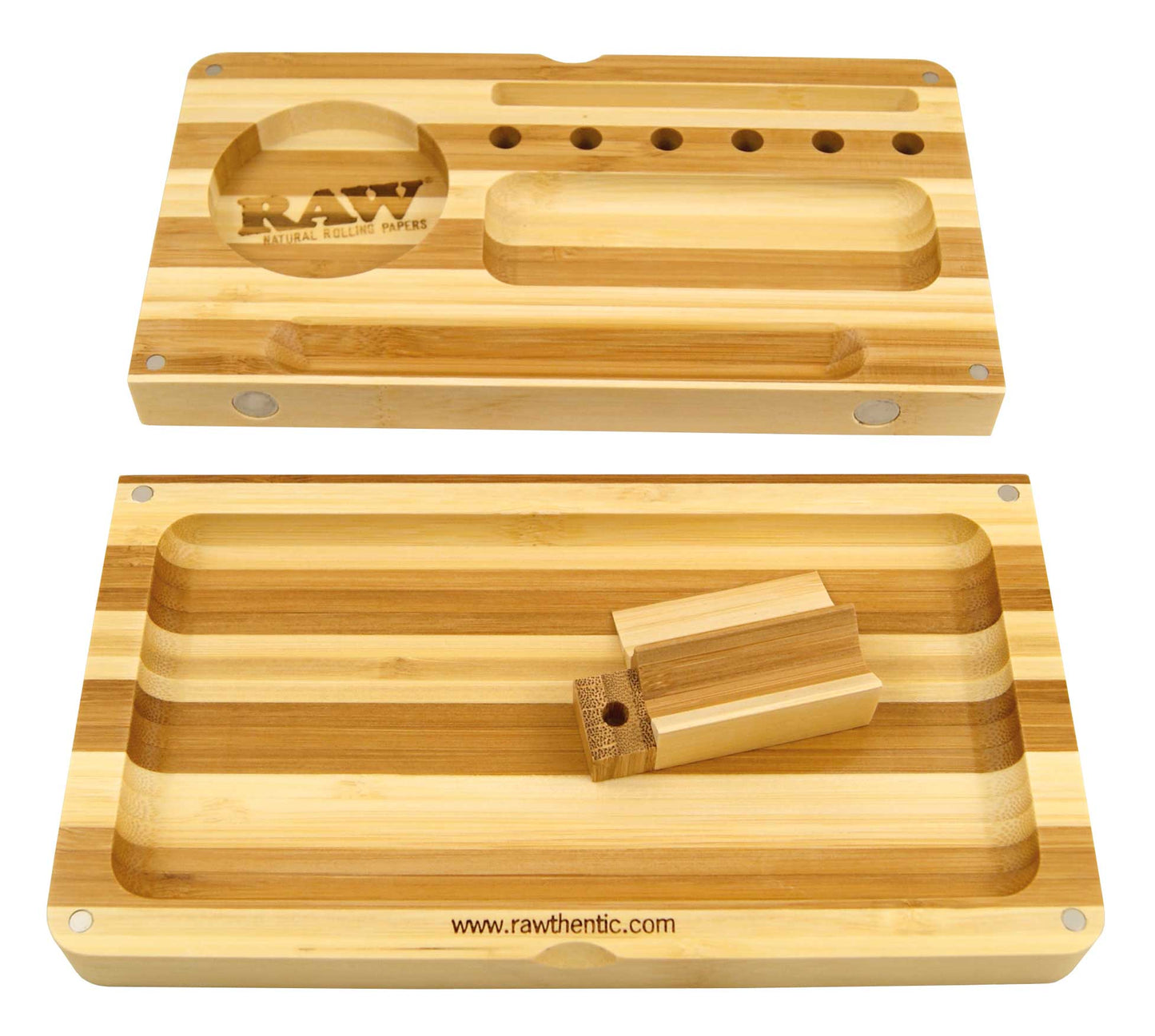 RAW Bamboo Back Flip Rolling Tray