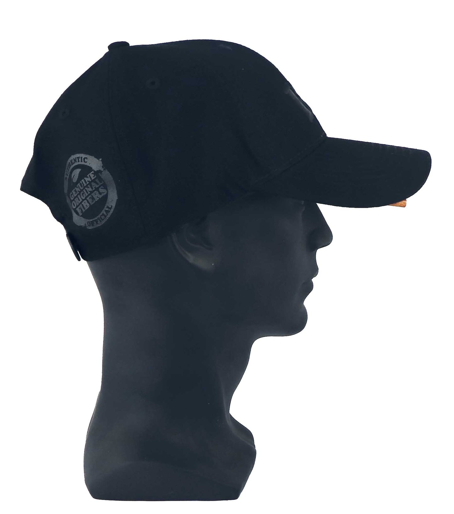 RAW Poker Hat Black on Black, mit schwarzem 3D Logo