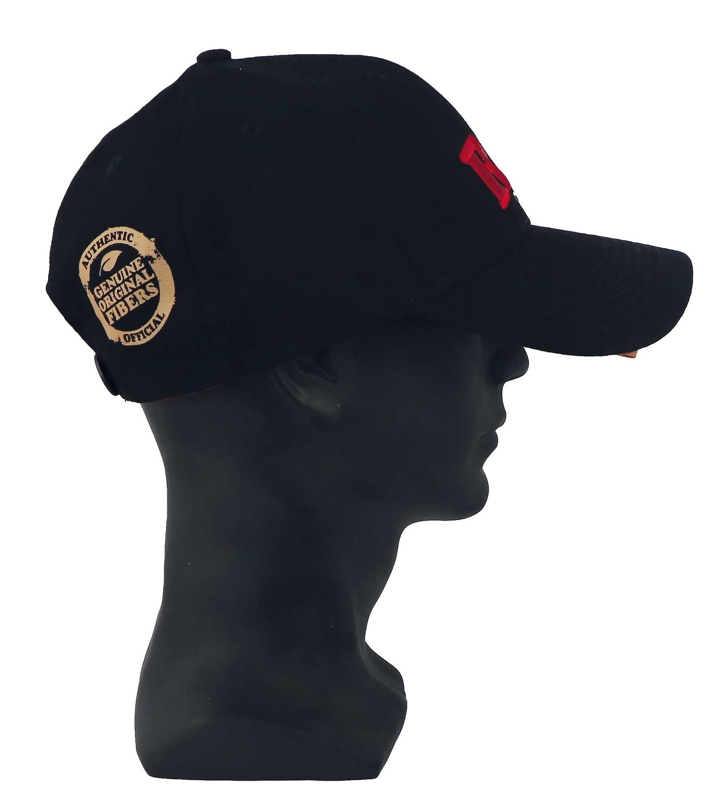 RAW Poker Hat Black, mit rotem 3D Logo