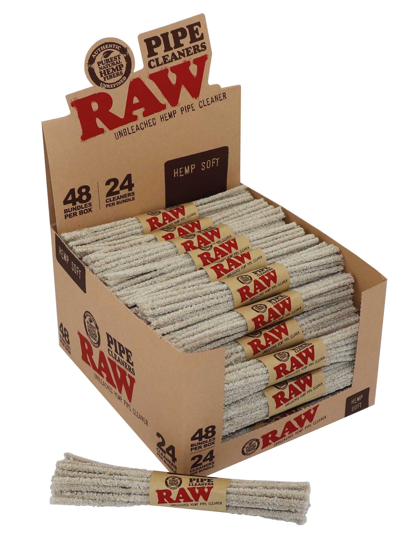 RAW Pfeifenreiniger SOFT weich, 24 Stück, ca. 15,5cm