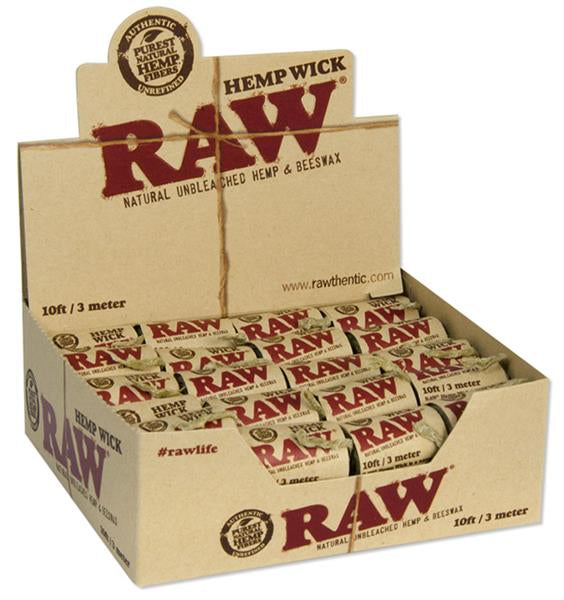RAW Hemp Wick Rolls 300cm