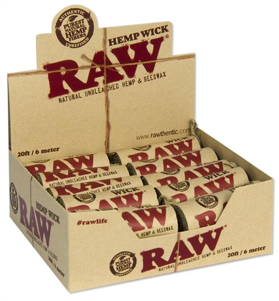 RAW Hemp Wick Rolls 600cm