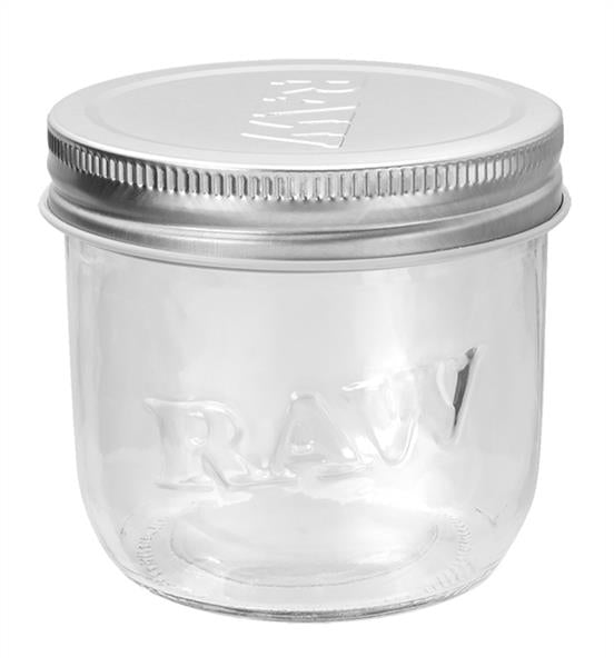 RAW Mason Glass Jar 10oz, ø 90mm, H 82mm