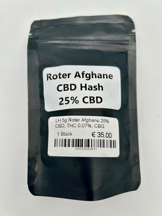 LH 5g Roter Afghane 25% CBD, THC 0,07%, CBG 0,40%