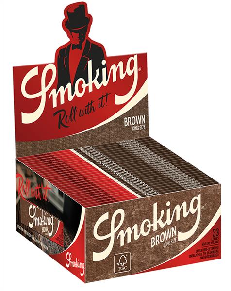 Smoking BROWN Unbleached King Size Papier