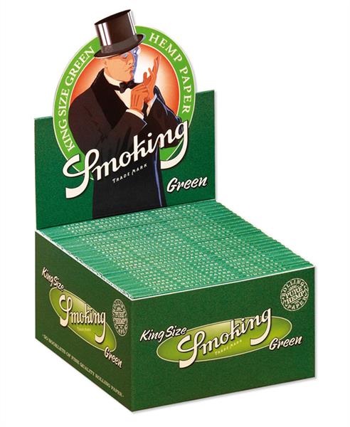 Smoking Green King Size Hanf Papier