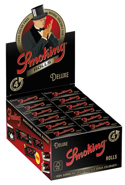Smoking DeLuxe Slim Rolls Black