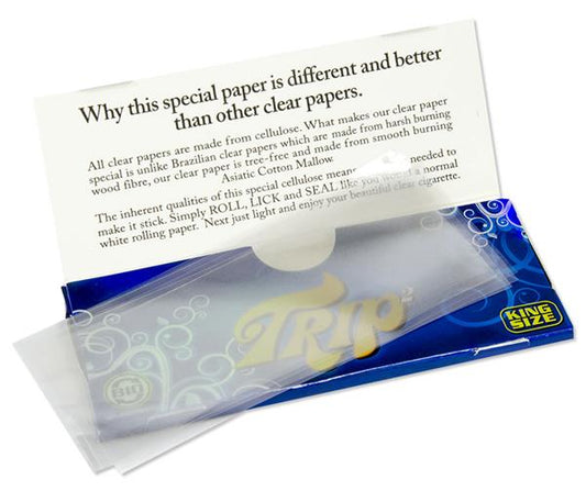 TRIP2 Clear King Size transparentes Papier