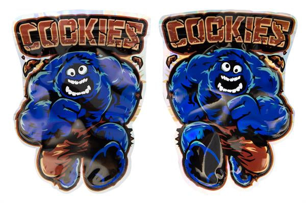 Cali Bags "Cookies" Geruchststopp Zip-Beutel "Shape Metallic" per Stück