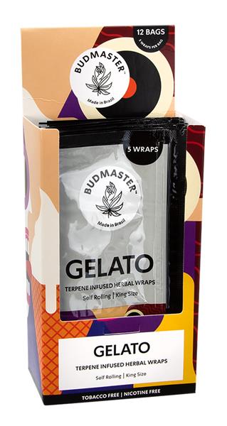 Budmaster Blunts King Size Gelato mit Terpenen, 5er Pckg (Pouch)
