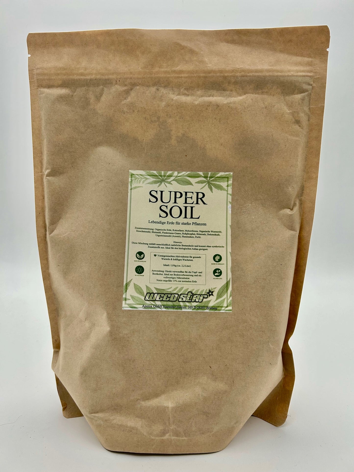 WeedStar Super Soil 1 Kg, 300g auf 10 Liter Erde (ca.2,4 Liter)