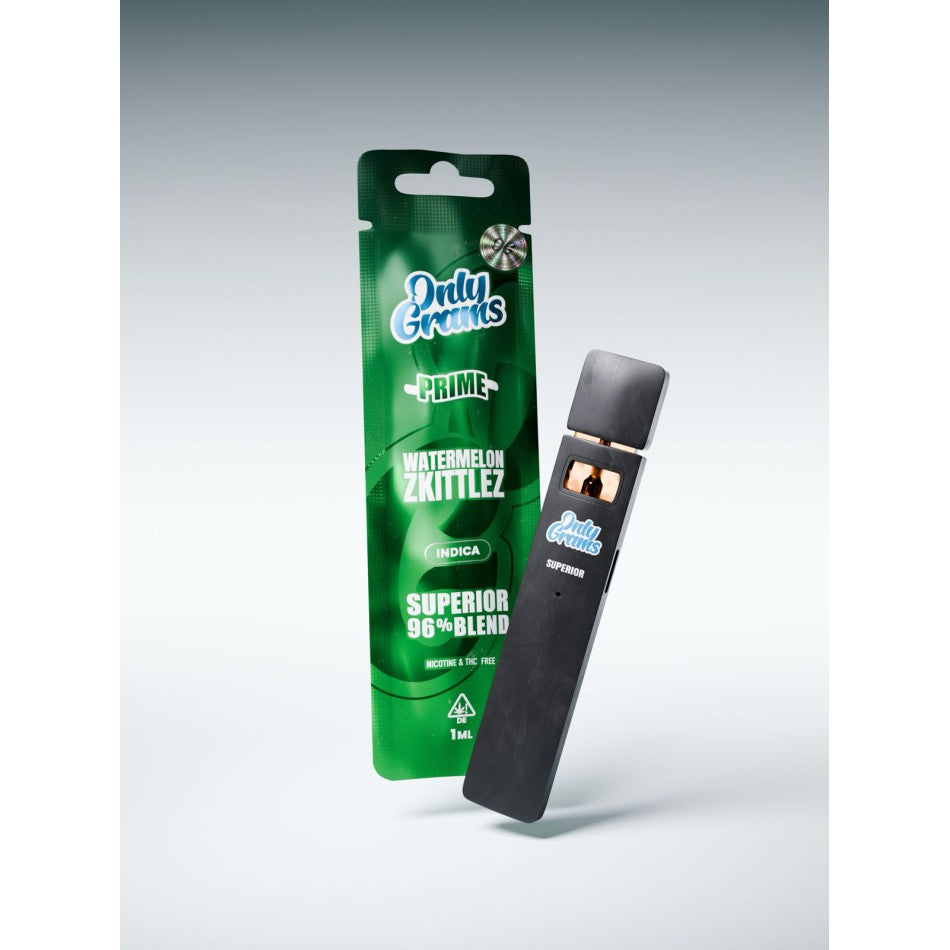 Only Grams V2 Prime "Watermelon Zkittlez" 96% Superior Blend, Nikotine & THC Frei,1ml