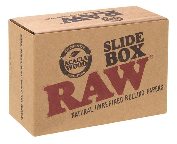 RAW Slide Box Holzbox klein mit Schiebedeckel