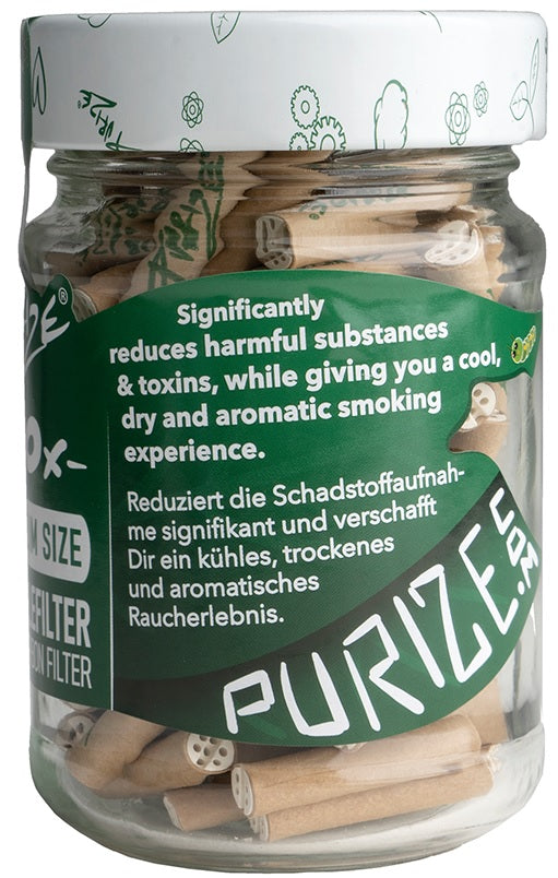 PURIZE Akf.-100er Glas, XTRA Slim Organic Edition, ø 5,9mm