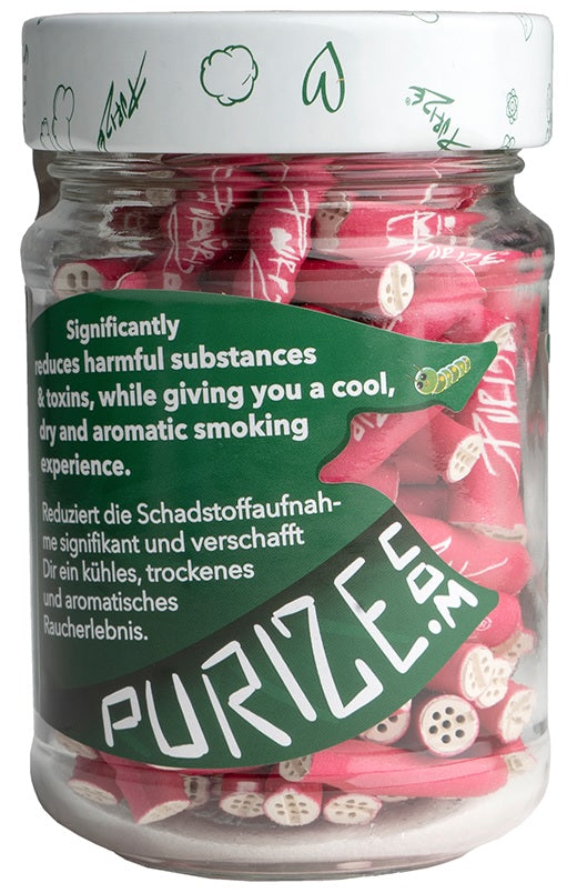 PURIZE Akf.-100er Glas, XTRA Slim Pink Edition, ø 5,9mm