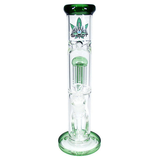 GHODT Percolator Bong Grün NS: 18,8/14,5 - 30cm