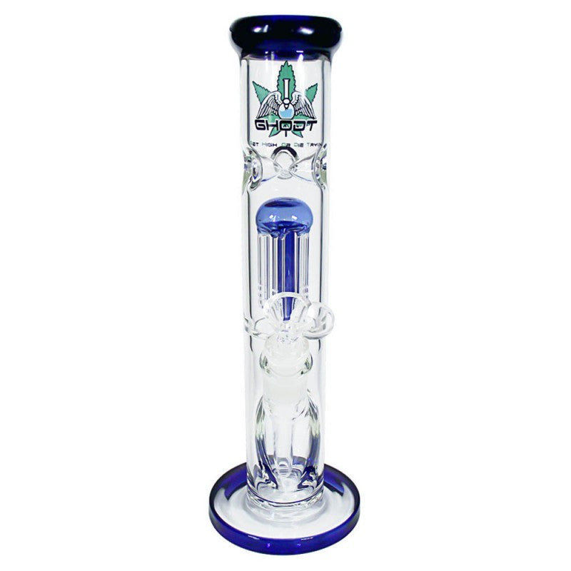 GHODT Percolator Bong Blau NS: 18,8/14,5 - 30cm