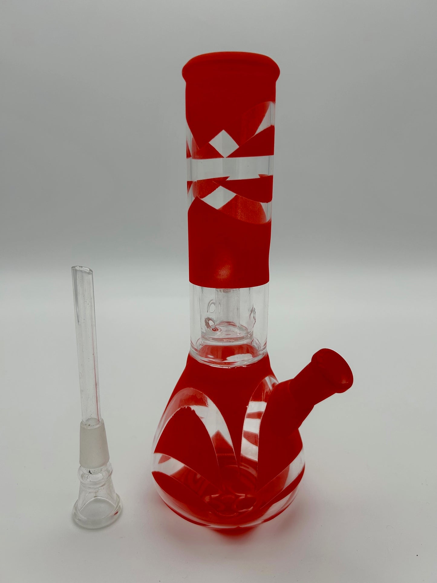 Rot Mini Beaker mit Perkolator H:23cm Ø:40mm NS:14.5mm