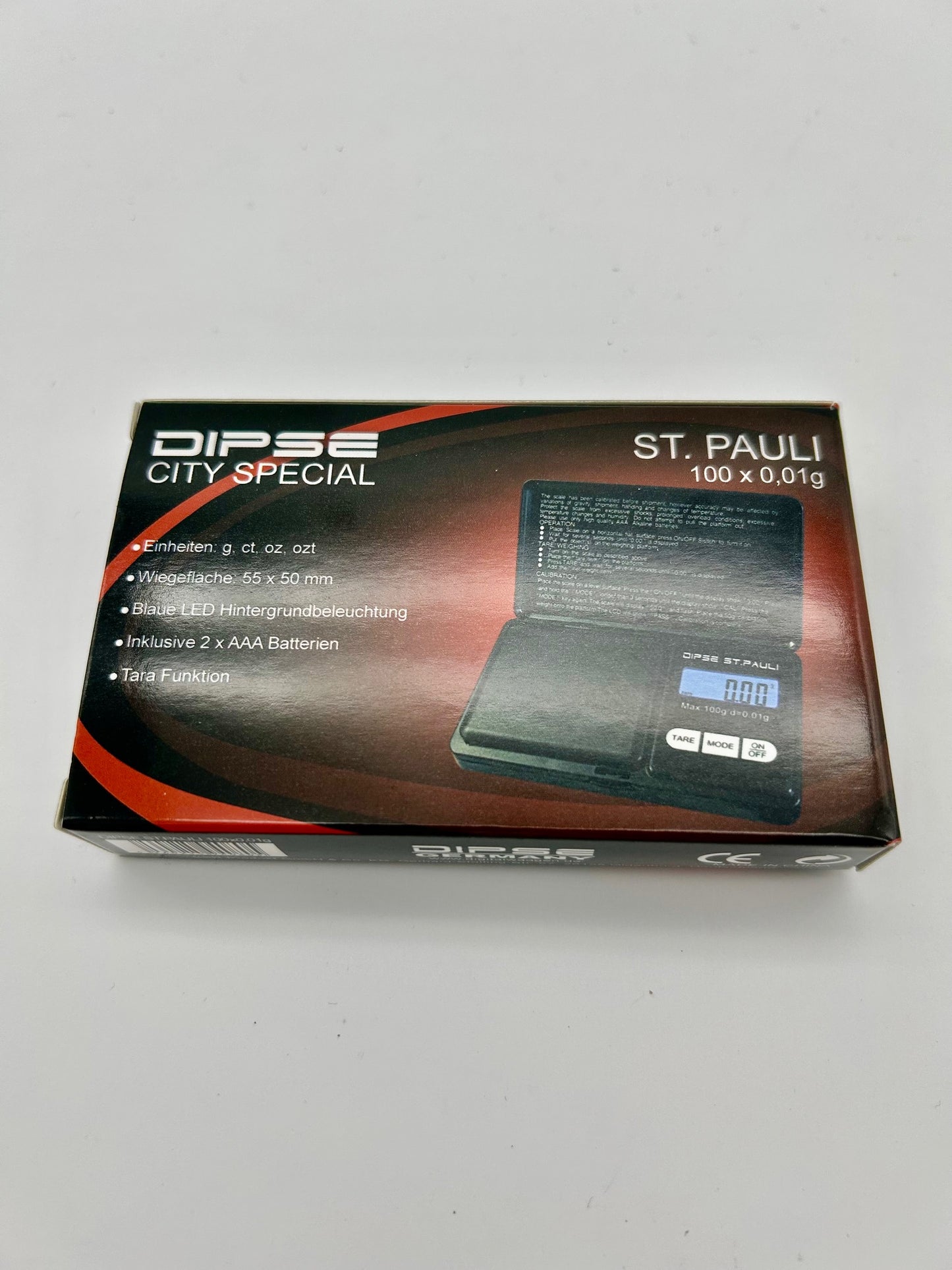 DIPSE City-Special.- St.Pauli 100g x 0,01g -Taschenwaage