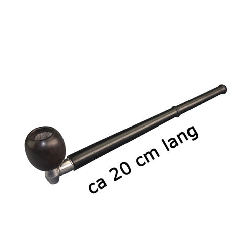 Schraubpfeife Holzpfeife schwarz 20cm lang