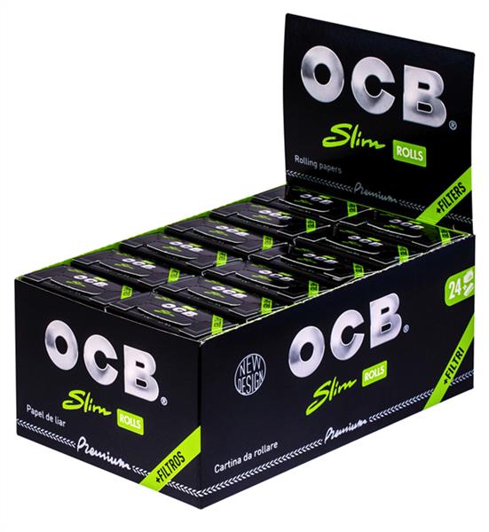 OCB Black Premium Slim Rolls + Filter