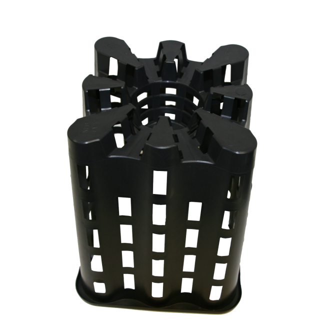 Topf Multi, viereckig, schwarz, 23 x 23 x 28 cm, 9,6 L
