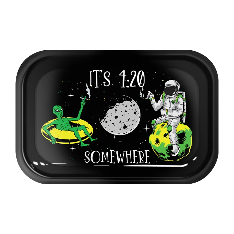 "420 Somewhere" Dreh-Tablett - Rolling Tray 29x19x1