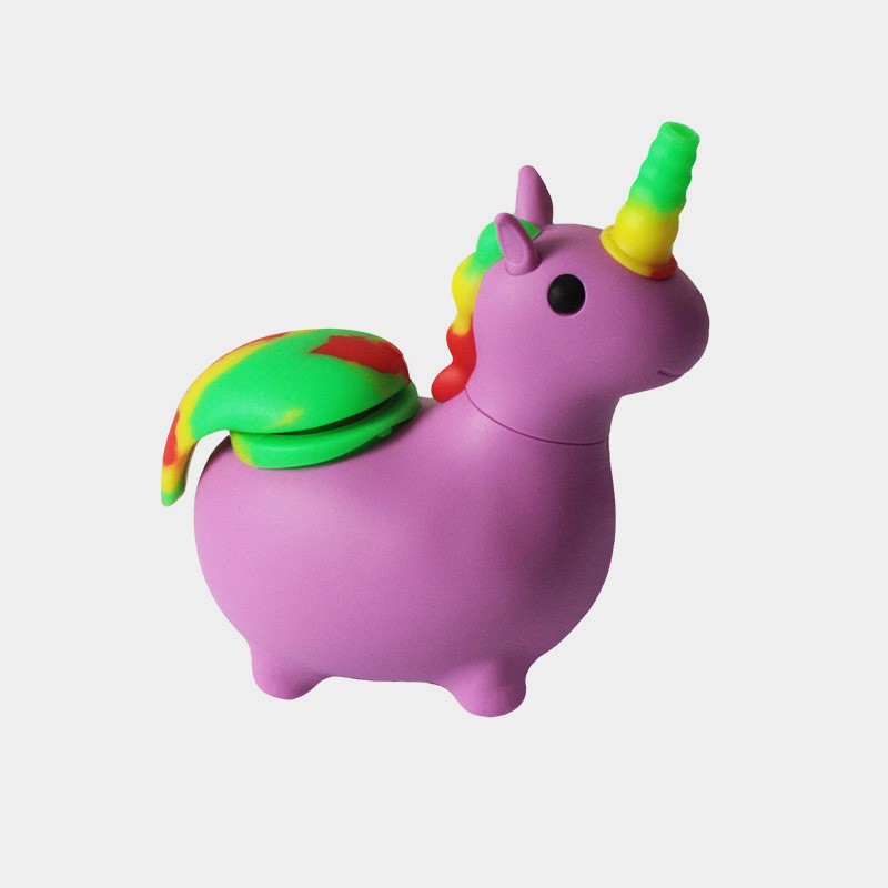 Silicone Pipe, Purple Unicorn, zerlegbar