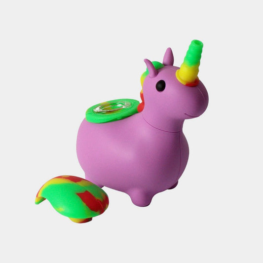 Silicone Pipe, Purple Unicorn, zerlegbar
